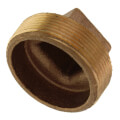 2" Brass Plug, Cored (Lead Free)