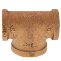 1/2" x 1/2" x 1/4" Reducing Brass Tee (Lead Free)
