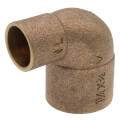 1-1/4" X 3/4" C x C Cast Brass 90-Degree Elbow (Lead Free)