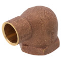 1/2" X 3/4" C x F Cast Brass 90-Degree Elbow (Lead Free)