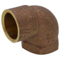 1/2" X 3/8" C x F Cast Brass 90-Degree Elbow (Lead Free)
