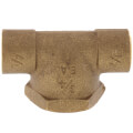1/2" x 1/2" x 3/4" C x C x F Cast Brass Tee (Lead Free)