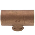 1-1/4" x 1-1/4" x 1/2" C x C x F Cast Brass Tee (Lead Free)