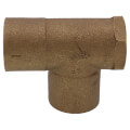 1" x 3/4" x 1" C x F x C Cast Brass Tee (Lead Free)