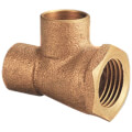 2" x 3/4" x 2" C x F x C Cast Brass Tee (Lead Free)