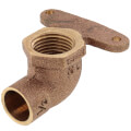 1/2" C x F Cast Brass 90° Hi Ear Elbow (Lead Free)