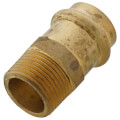 3/4" Copper Press x MIP DZR Brass Transition Adapter (Lead Free)