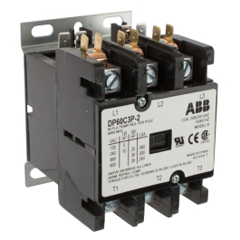 ABB, DP60C3P-2, 3 Pole, 60 Amps, 208-240VAC Coil, Definite Purpose Contactor