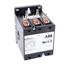ABB, DP90C3P-1, 3 Pole, 90 Amps, 120VAC Coil, Definite Purpose Contactor