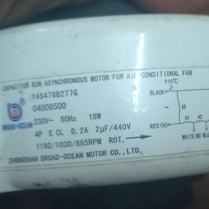 hitachi-split-ac-indoor-blower-motor-1-ton-y4s476b227g-18-watt.jpg Hitachi Split AC Indoor Blower Motor 1 ton (Y4S476B227G) 18-Watt - Image 1